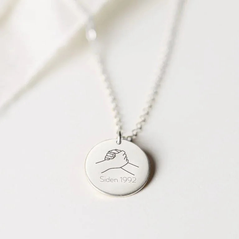 Always together - Personligt Smykke fra Øndig Jewellery. Føl jer altid sammen - personlig halskæde.