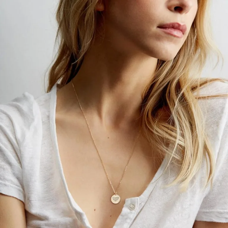 Det har jeg aldrig prøvet før, så det klarer jeg helt sikkert! - halskæde - Personligt Smykke fra Øndig Jewellery. Pippi’s optimistisk tilgang til nye udfordringer.