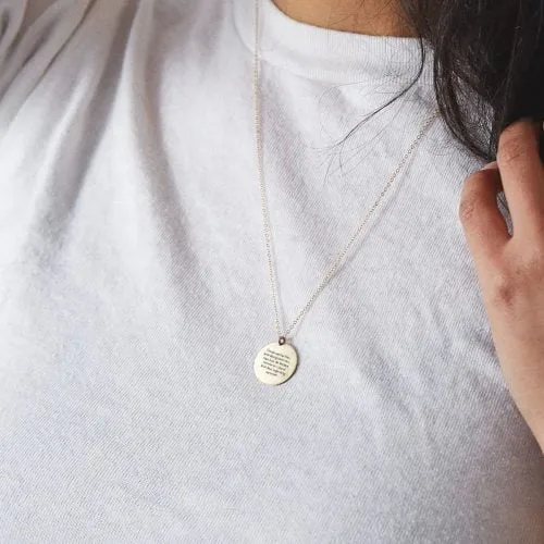 Gode venner kan lave alting sammen, men kun de bedste venner er i stand til at lave ingenting sammen - halskæde - Personligt Smykke fra Øndig Jewellery. En hyldest til den komfort og lethed, der findes i ægte venskab.
