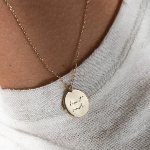Keep it simple - halskæde - Personligt Smykke fra Øndig Jewellery. En minimalistisk tilgang til livet.