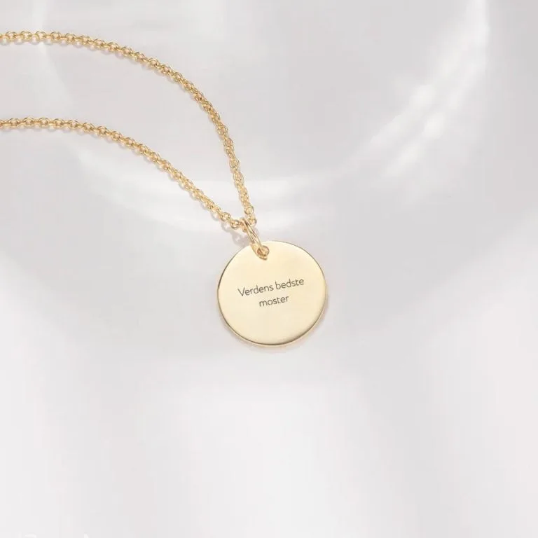 Verdens bedste moster - halskæde - Personligt Smykke fra Øndig Jewellery. En hengiven hyldest til familiens usungne helte.