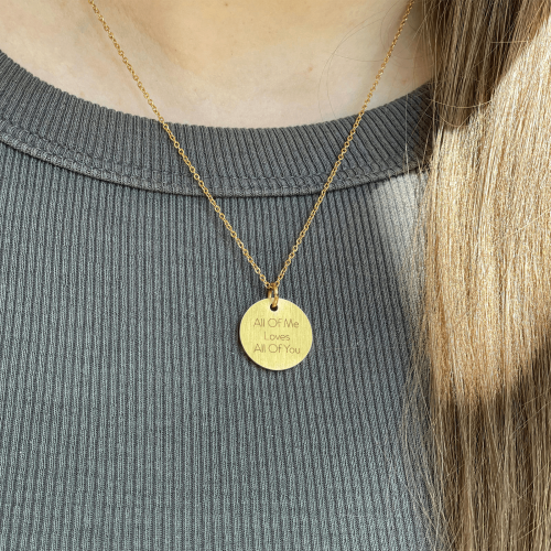 All Of Me Loves All Of You - Personligt Smykke fra Øndig Jewellery. Personlig kærlig gave til hende