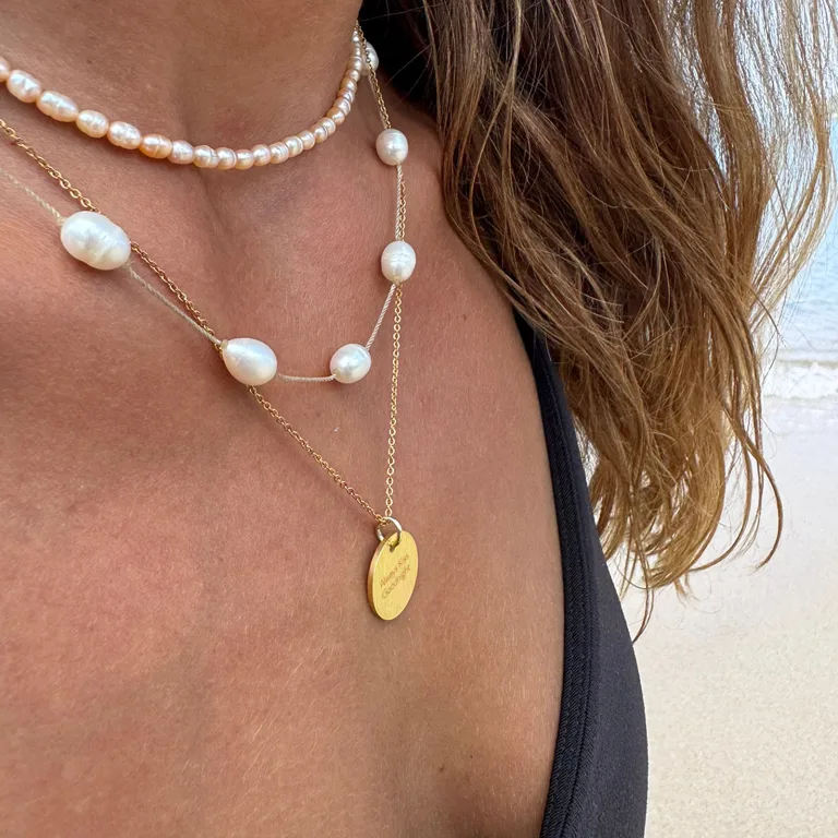 Always Kiss Goodnight - Personligt Smykke fra Øndig Jewellery. Giv hende en personlig kærlighedsgave