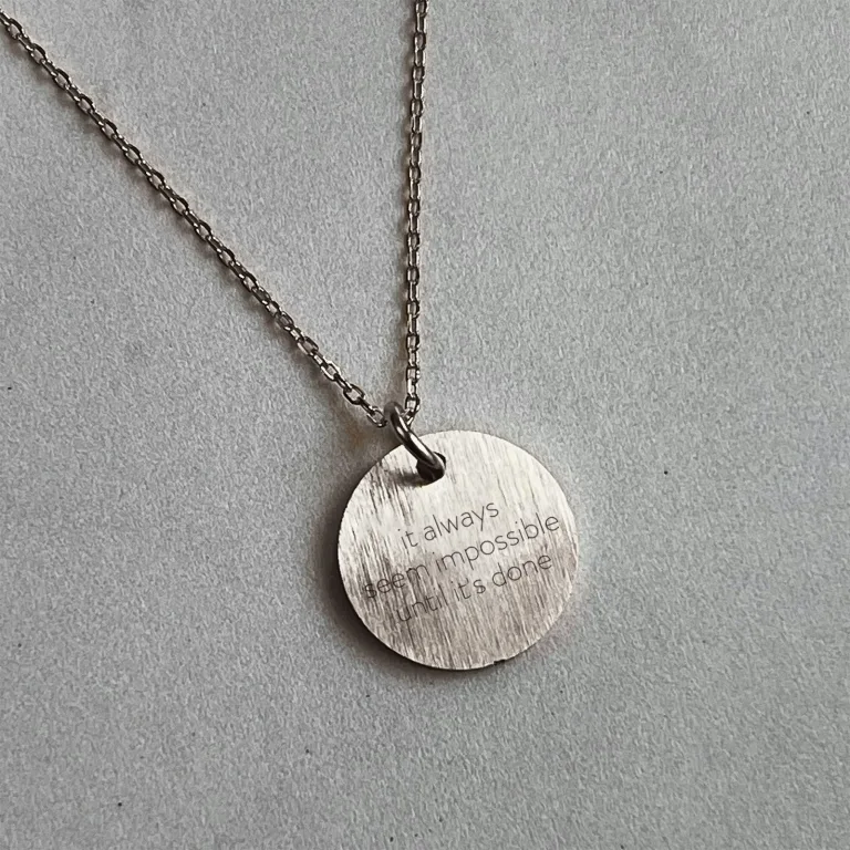 It always seem impossible until it’s done - Personligt Smykke fra Øndig Jewellery. En uforglemmelig gave i dansk håndværk