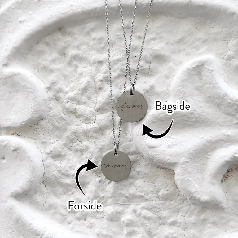 Mormor/farmor - halskæde - Personligt Smykke fra Øndig Jewellery. Kærlig, tidløs gave til hende
