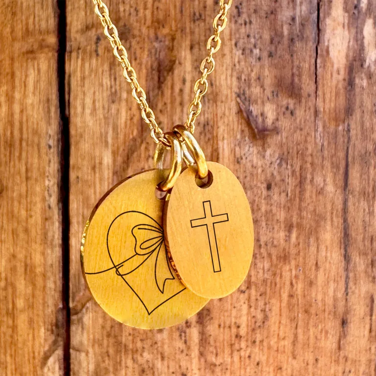 Kors på superellipse halskæde - Personligt Smykke fra Øndig Jewellery. Korshalskæde på elegant superellipse