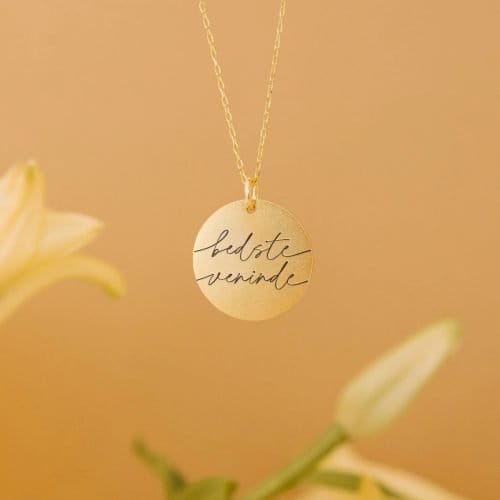 Bedste Veninde - halskæde - Personligt Smykke fra Øndig Jewellery. Fejr venskabet med personlig halskæde.