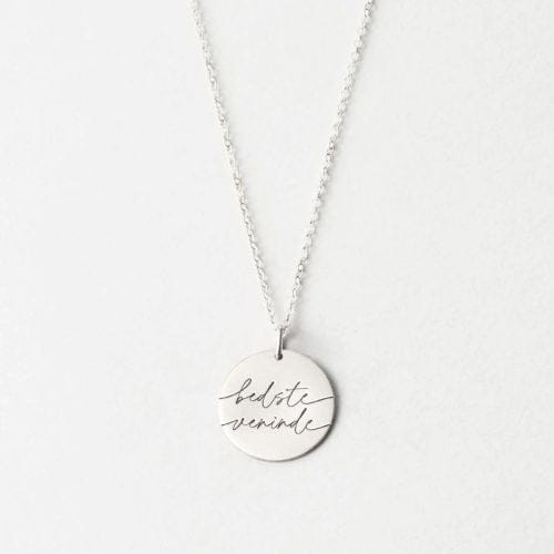 Bedste Veninde - halskæde - Personligt Smykke fra Øndig Jewellery. Fejr venskabet med personlig halskæde.