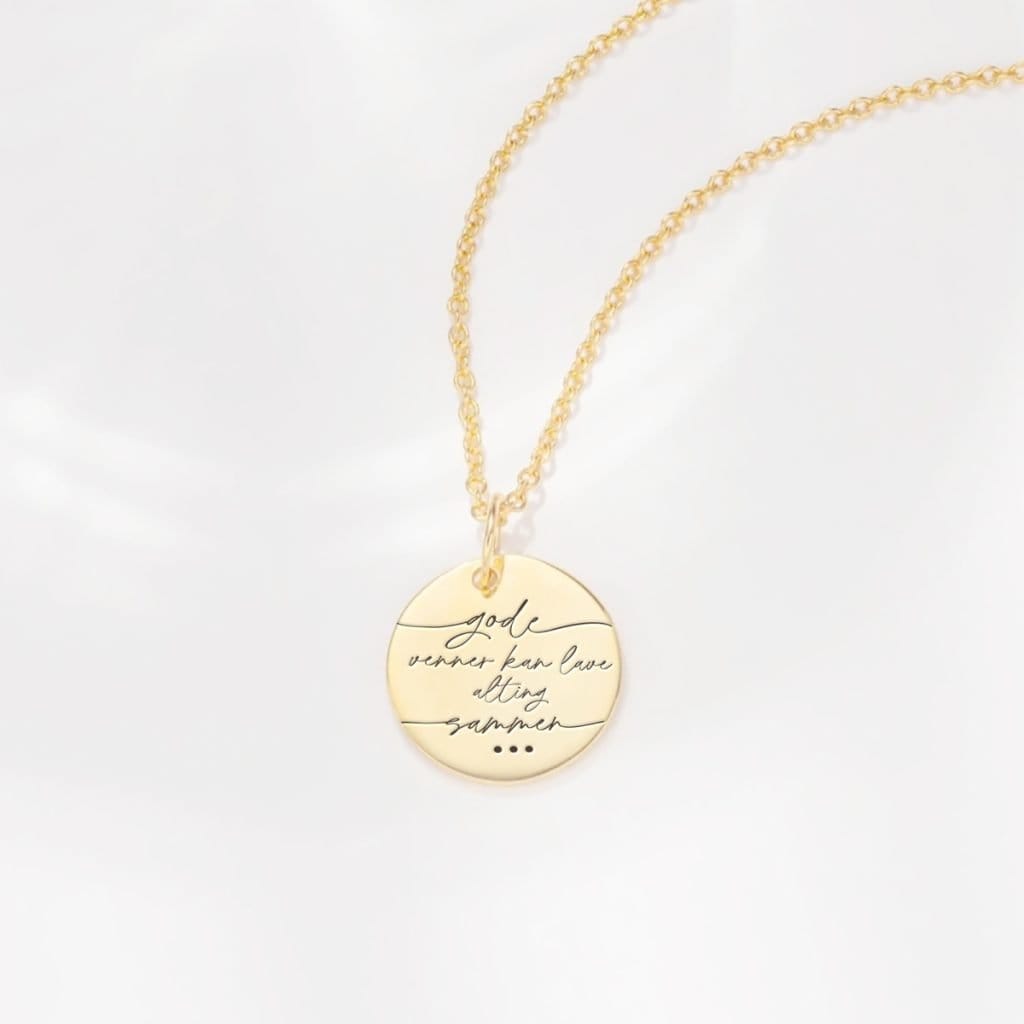 Gode venner kan lave alting sammen... - Personligt Smykke fra Øndig Jewellery. Forevig venskab med unik indgravering!