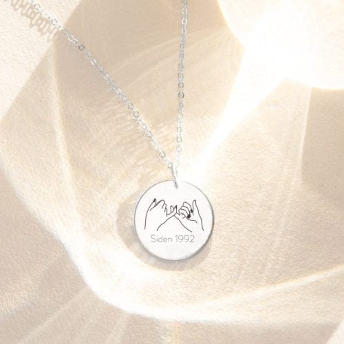 Pinky Promise - You & Me - Personligt Smykke fra Øndig Jewellery. Ubrydeligt bånd: Pinky Promise halskæden.