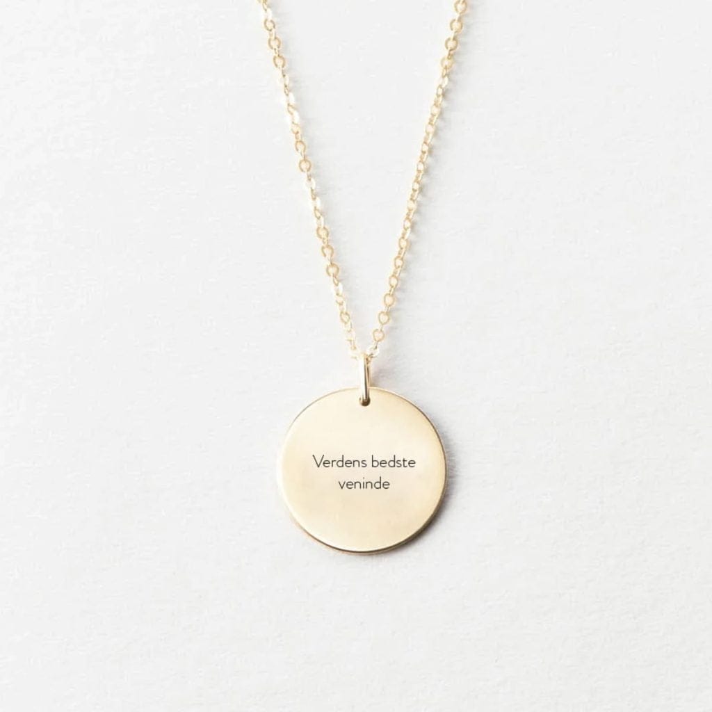 Verdens bedste veninde - halskæde - Personligt Smykke fra Øndig Jewellery. En fejring af venskab, der føles som familie.