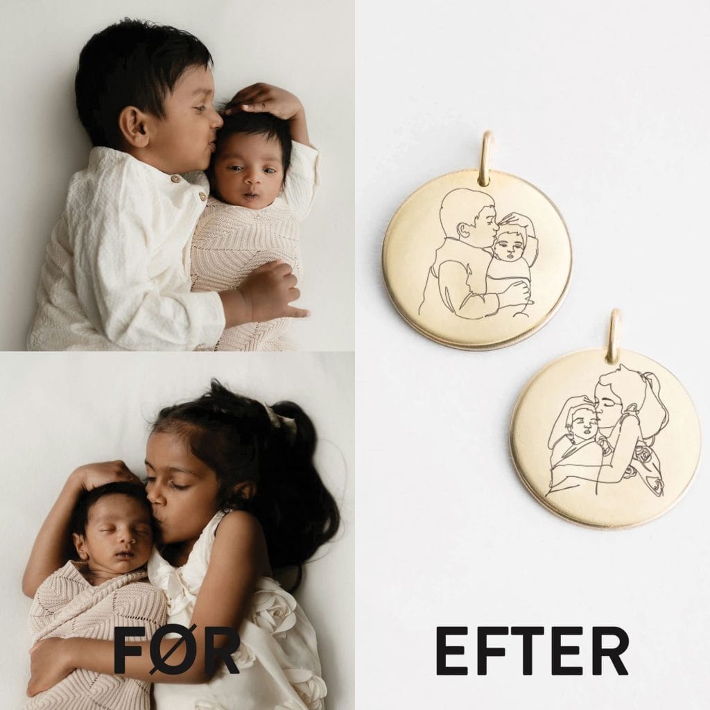 Halskæde med billede - Personligt Smykke fra Øndig Jewellery. Bær dine minder med stil – Halskæde med billede.🌸💖