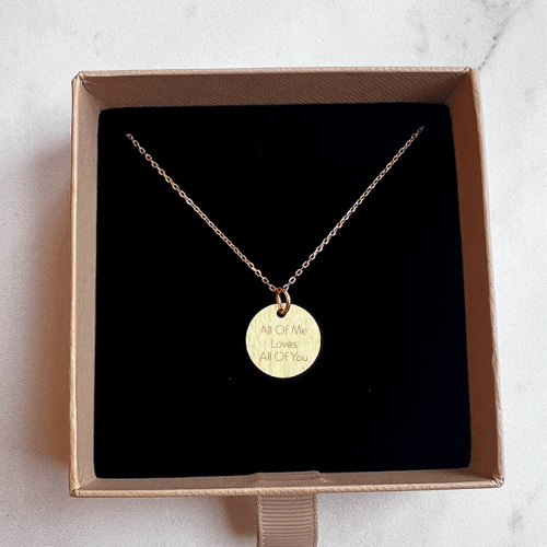All Of Me Loves All Of You - Personligt Smykke fra Øndig Jewellery. Gør gaven personlig med indgravering