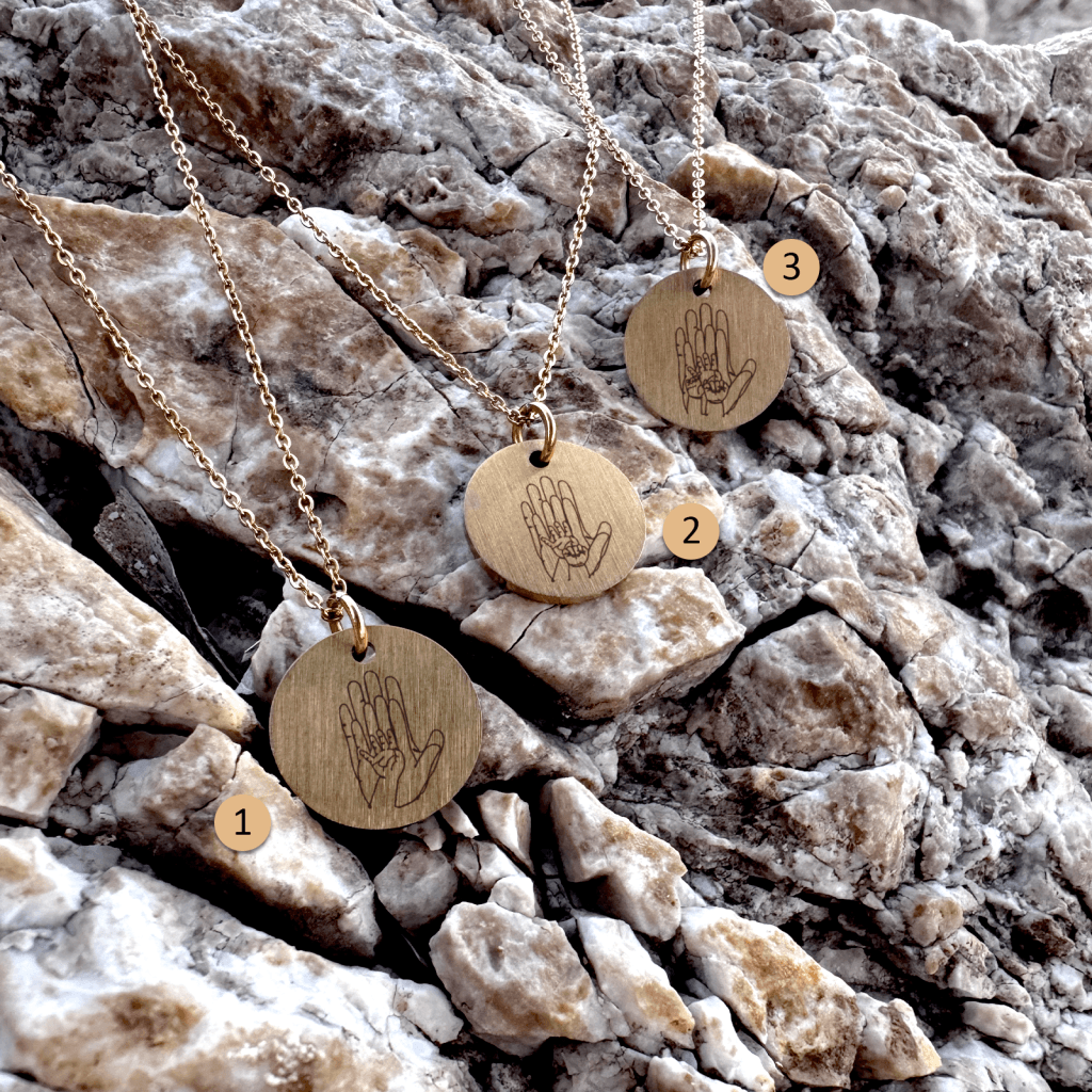 Familiens hænder - Personligt Smykke fra Øndig Jewellery. Giv en personlig gave fuld af kærlighed