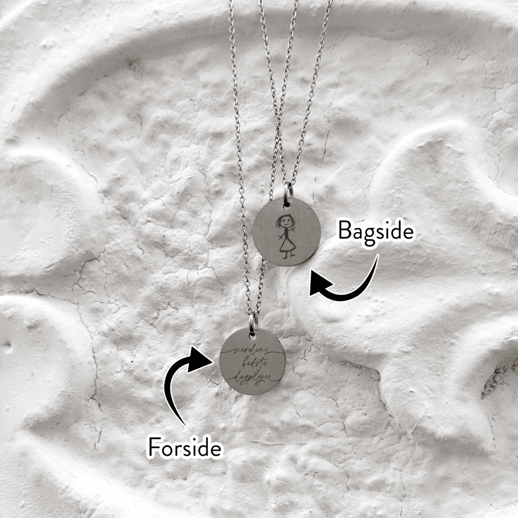 Verdens bedste dagplejer - Personligt Smykke fra Øndig Jewellery. Dyrebare minder i smuk, personlig halskæde