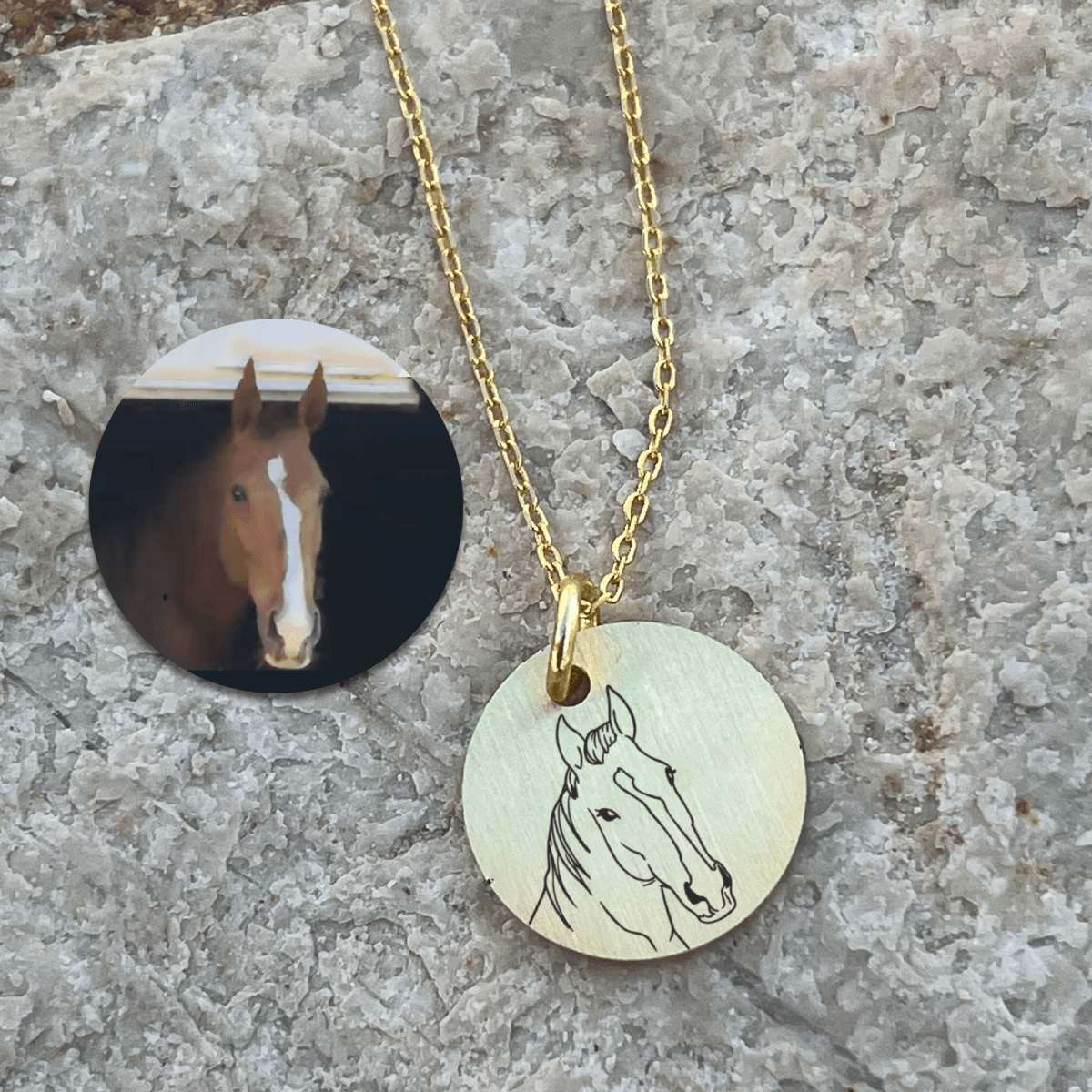hest-lineart-halskaede-circle-2.png Line-art halskæde af din hest - Personligt Smykke fra Øndig Jewellery. Personlig, håndlavet kærlighedsgave