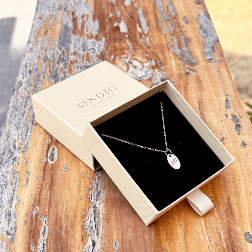 Vandmanden Stjernetegn Superellipse Halskæde - Personligt Smykke fra Øndig Jewellery. Vandmanden superellipse med din gravering